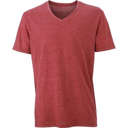 James & Nicholson Men's V-Neck Heather T-Shirt