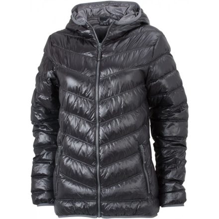 James & Nicholson Ladies' Lightweight Down Hooded Jacket