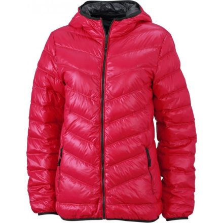 James & Nicholson Ladies' Lightweight Down Hooded Jacket