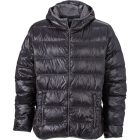 James & Nicholson Men's Lightweight Hooded Down Jacket