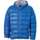James & Nicholson Men's Lightweight Hooded Down Jacket