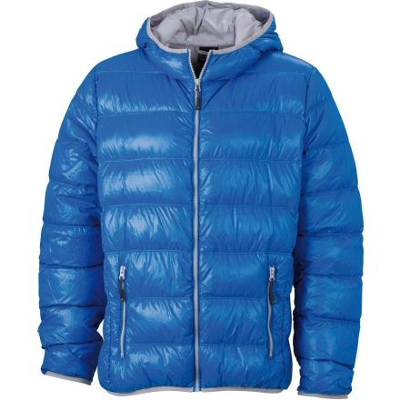 James & Nicholson Men's Lightweight Hooded Down Jacket