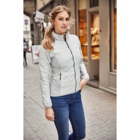 James&Nicholson női bélelt dzseki Hybrid ezüst-ezüst
