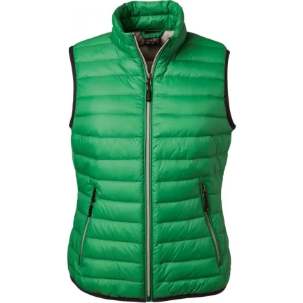 James&Nicholson női mellény Down fűzöld-ezüst