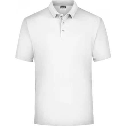 James&Nicholson galléros póló Piqué Polo 200 fehér