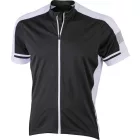 James & Nicholson Men's Full Zip Bike T-Shirt