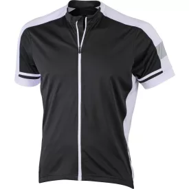 James & Nicholson Men's Full Zip Bike T-Shirt