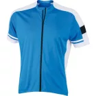 James & Nicholson Men's Full Zip Bike T-Shirt