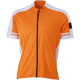 James & Nicholson Men's Full Zip Bike T-Shirt