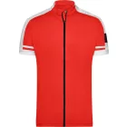 James&Nicholson biciklis mez Full Zip 150 piros