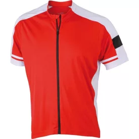 James & Nicholson Men's Full Zip Bike T-Shirt