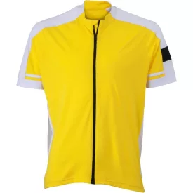 James & Nicholson Men's Full Zip Bike T-Shirt