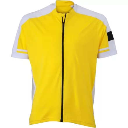 James & Nicholson Men's Full Zip Bike T-Shirt
