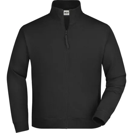 James&Nicholson pulóver Sweatjacket 300 fekete