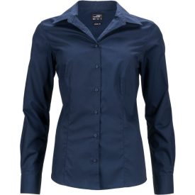 James & Nicholson Ladies' Business Popline Blouse longsleeve