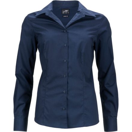 James & Nicholson Ladies' Business Popline Blouse longsleeve