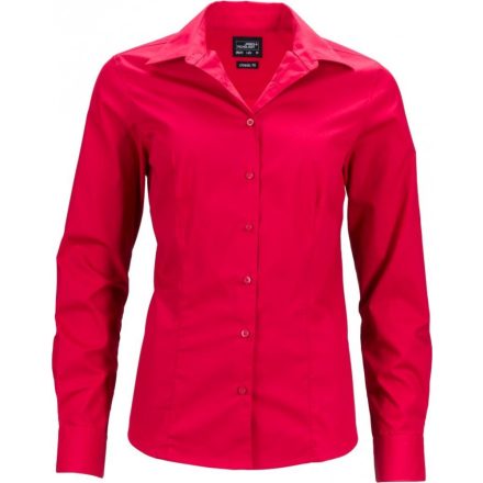 James & Nicholson Ladies' Business Popline Blouse longsleeve