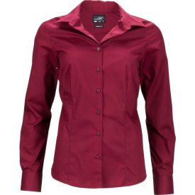 James & Nicholson Ladies' Business Popline Blouse longsleeve