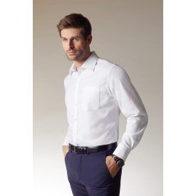 James&Nicholson hosszú ujjú ing Micro-Twill 120 fehér