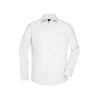James&Nicholson hosszú ujjú ing Micro-Twill 120 fehér