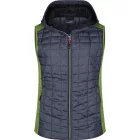 James & Nicholson Ladies Knitted Hybrid Vest