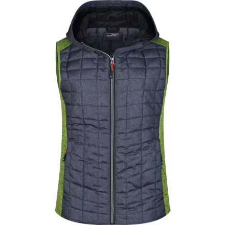 James & Nicholson Ladies Knitted Hybrid Vest
