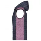 James & Nicholson Ladies Knitted Hybrid Vest