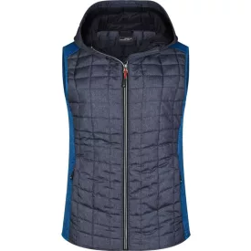 James & Nicholson Ladies Knitted Hybrid Vest