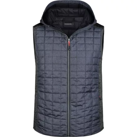 James & Nicholson Men's Knitted Hybrid Vest