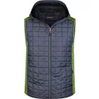 James & Nicholson Men's Knitted Hybrid Vest