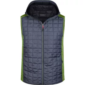 James & Nicholson Men's Knitted Hybrid Vest