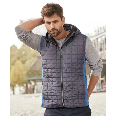 James & Nicholson Men's Knitted Hybrid Vest