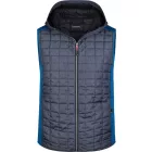 James & Nicholson Men's Knitted Hybrid Vest