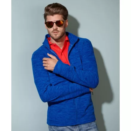 James & Nicholson Men's Melange Fleece Jacket