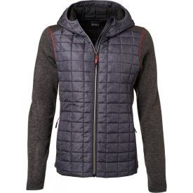 James & Nicholson Ladies Knitted Hybrid Jacket