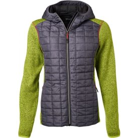 James & Nicholson Ladies Knitted Hybrid Jacket