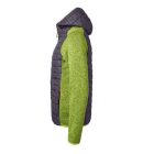 James & Nicholson Ladies Knitted Hybrid Jacket