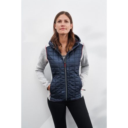 James & Nicholson Ladies Knitted Hybrid Jacket
