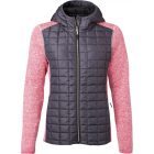 James & Nicholson Ladies Knitted Hybrid Jacket