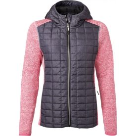 James & Nicholson Ladies Knitted Hybrid Jacket