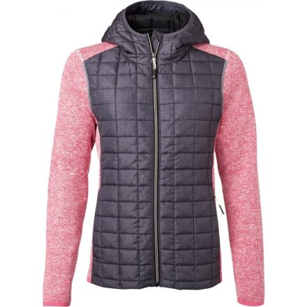 James & Nicholson Ladies Knitted Hybrid Jacket