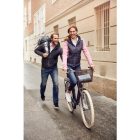 James & Nicholson Ladies Knitted Hybrid Jacket