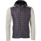 James & Nicholson Men's Knitted Hybrid Jacket