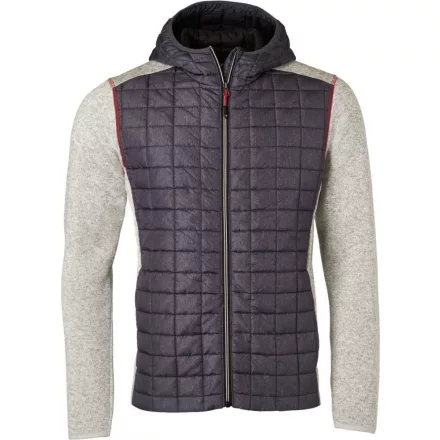 James & Nicholson Men's Knitted Hybrid Jacket