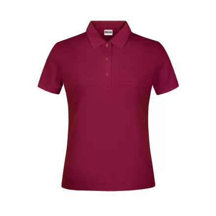 James&Nicholson galléros női póló Piqué 180 wine