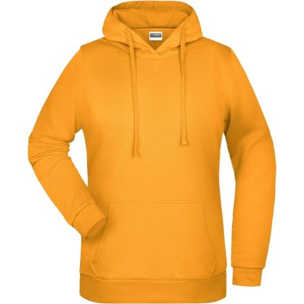 James&Nicholson női pulóver Hooded Sweat 280 aranysárga