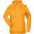 James&Nicholson női pulóver Hooded Sweat 280 aranysárga