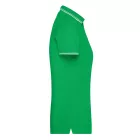 James&Nicholson galléros női póló Piqué 190 páfrányzöld-fehér