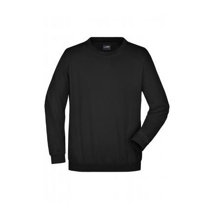 James&Nicholson pulóver Heavy Sweat 300 fekete