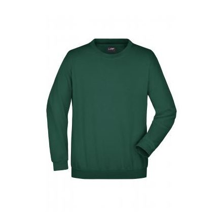 James&Nicholson pulóver Heavy Sweat 300 sötétzöld